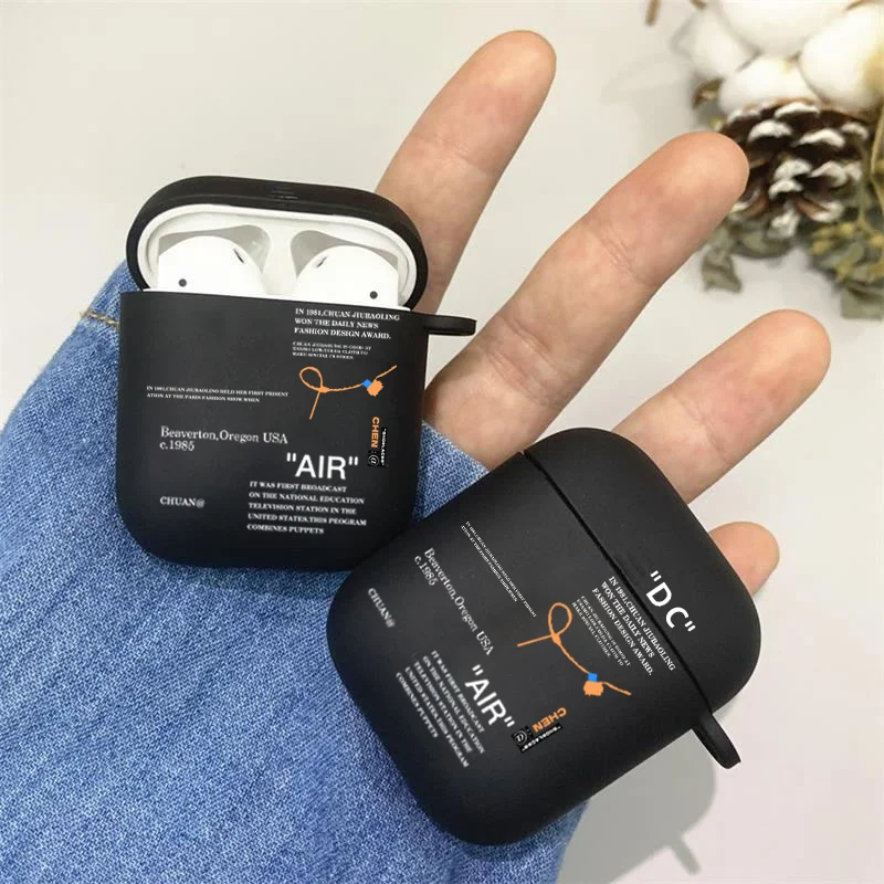 Hot Off Cool White Aipods Case Si Adatta Perfettamente Custodia Per Auricolari Apple In Silicone Per Airpods 1 2 3 Pro 2 Custodia Con Portachiavi