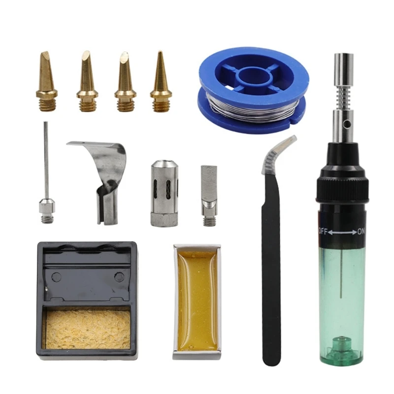 Set Di Saldatori Multifunzione Saldatore A Gas Set Di Gas A Riscaldamento Rapido Soffiatore Per Pistola Termica Per Accendino