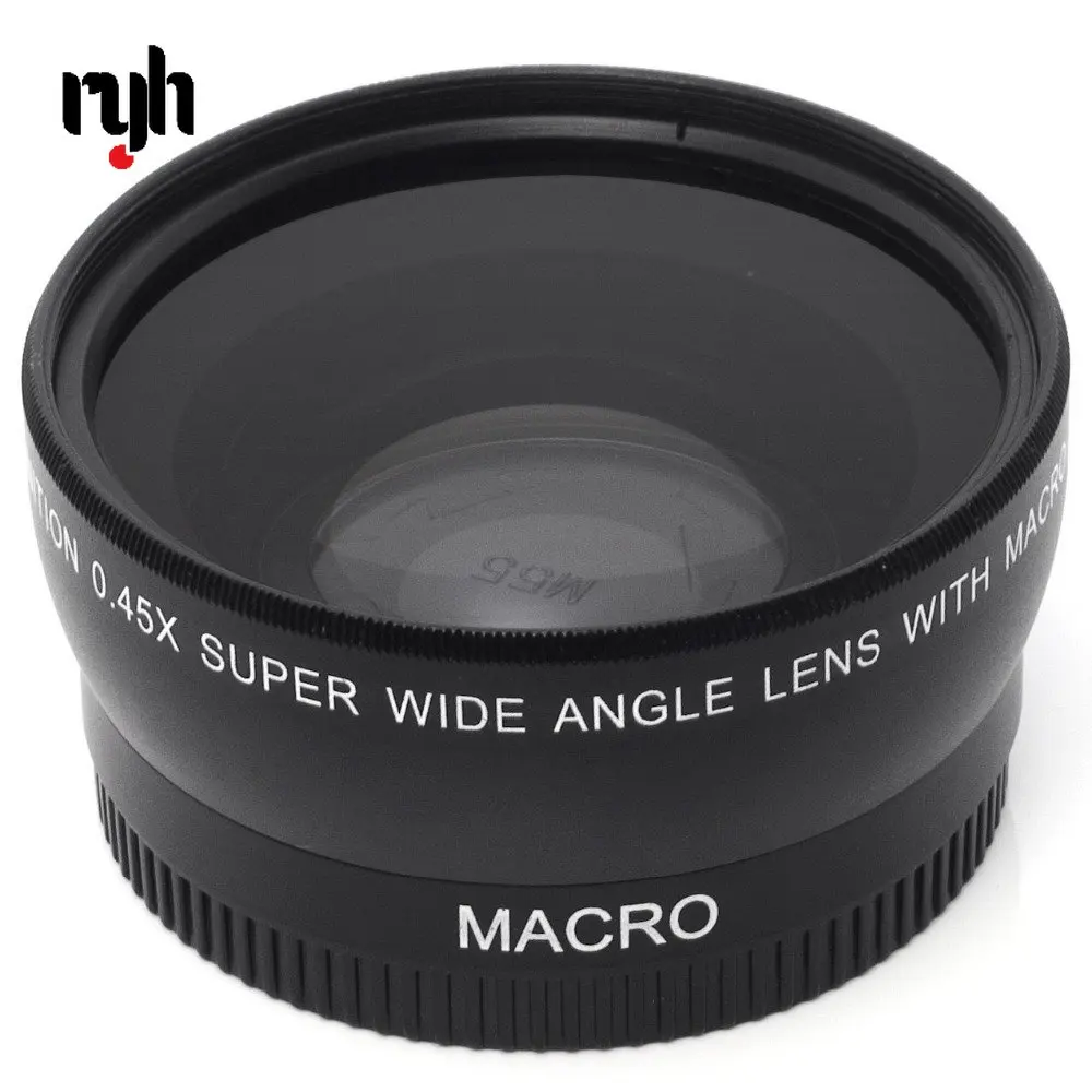 Obiettivo Grandangolare Ryh 55Mm 0.45X + Obiettivo Macro Per Fotocamera Sony Alpha A77 A280 A290 A380 A390 A580 A590 Dslr