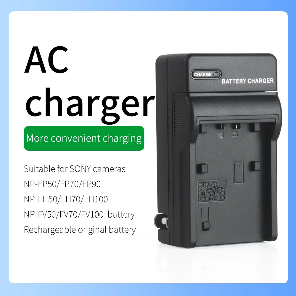 Np-Fv100A Np-Fv50 Caricabatterie Per Fotocamera Sony Fdr-Ax33 Fdr-Ax40 Fdr-Ax53 Fdr-Ax55 Fdr-Ax100E Fdr-Axp33 Fdr-Axp35 Fdr-Axp55