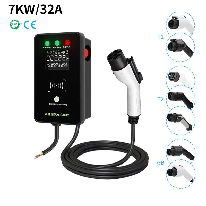 Ac 7 11 Kw Ev Charge Ocpp App Controller Ip65 Wall Ev Charger Box Progettato Produttore 32A Tipo 2 Ev Charger Evse Wallbox 22Kw