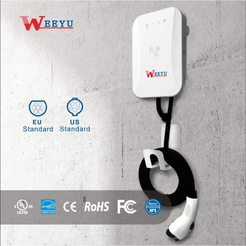 Wifi App Smart Type 2 7Kw 22Kw Ac Ev Stazione Di Ricarica Ev Charger Wallbox Per Auto Elettriche