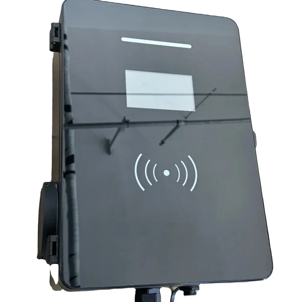 Commerciale Ocpp Mennekes 32A 3 Fasi 7Kw 22Kw 44Kw Doppia Pistola Wallbox Ricarica Elettrica Veloce Caricatore Ev Con Presa