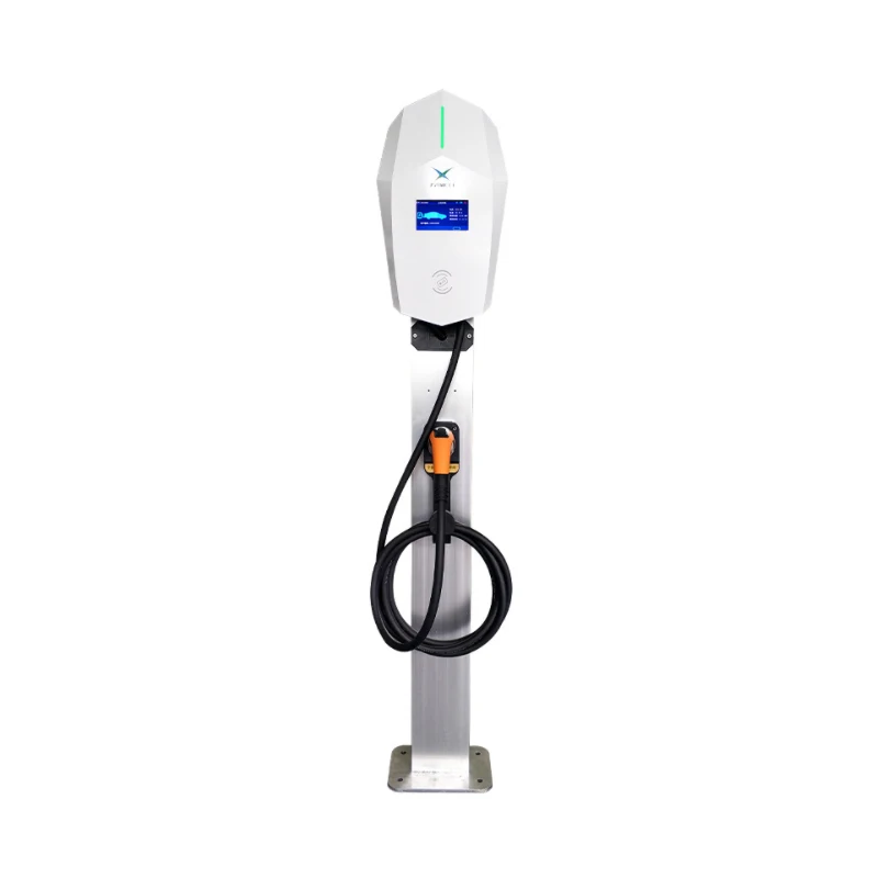 Caricabatterie Ev 22Kw Wifi Rfid Card App Produttore Di Fabbrica Mennekes Type2 32A Phase3 Wallbox Stazione Di Ricarica Elettrica Veloce