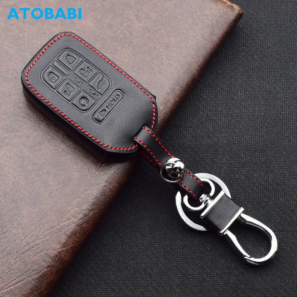Atobabi 7 Pulsanti Portachiavi In Pelle Per Auto Per Honda Odyssey Elite Ex 2018 2019 2020 Smart Keyless Entry Remote Fobs Protector Cover