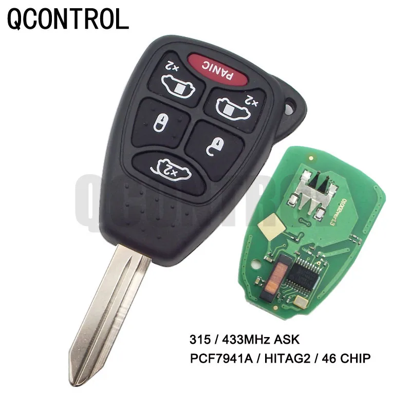 Qcontrol Car Key Vehicle Remote Per Jeep Auto Liberty Door Lock Controller Commander Wrangler Patriot Compass Grand Cherokee