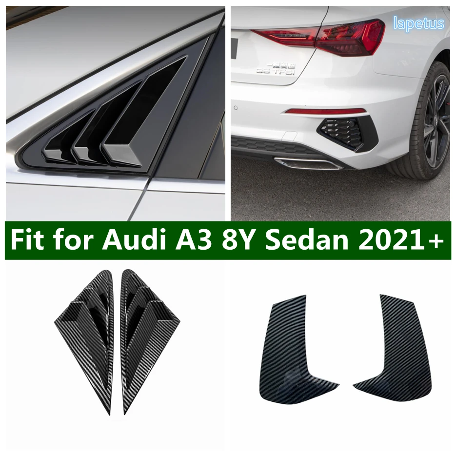 Fanali Posteriori Fendinebbia Telaio Della Lampada Persiane Persiane Persiane Copertura Trim 2 Pezzi Misura Per Audi A3 8Y Berlina 2021 Accessori Este