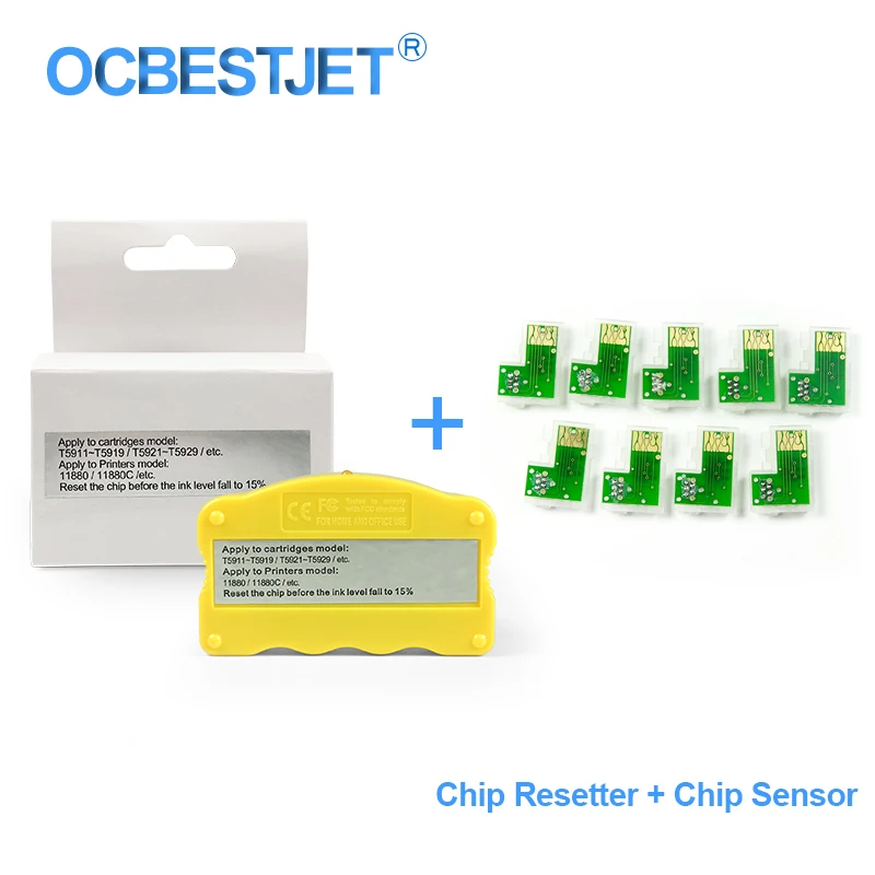T5911-T5919/T5921-T5929 Cartuccia Di Inchiostro Di Chip Resetter Per Epson Stylus Pro 11880 Stampante 11880C Resetter Del Circuito Integrato Di Reset 