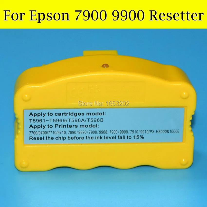 Resetter Chip 1 Pezzo Per Epson 7900 9900 Originale E Ricarica Cartuccia D'Inchiostro Per Epson T636 T596 T636A T596A