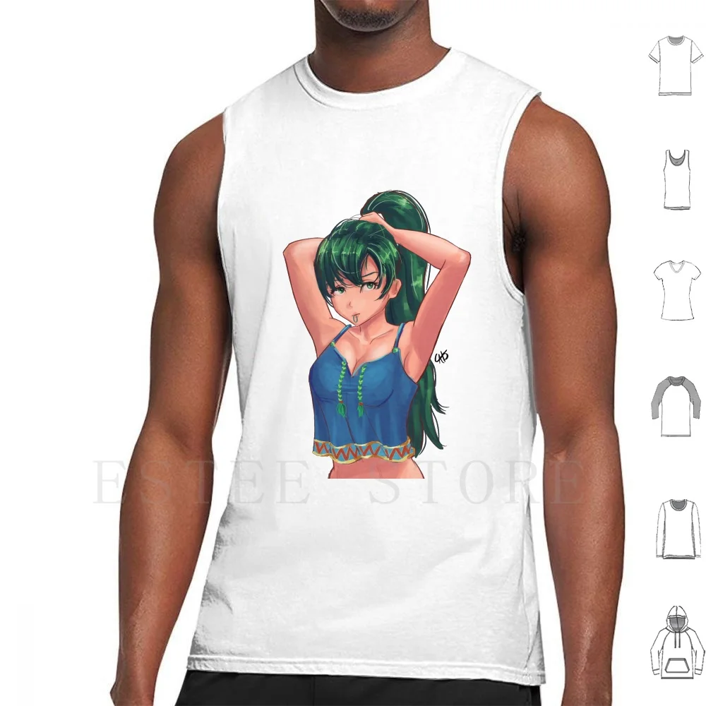 Casual Lyn (Emblema Del Fuoco) Canotte Gilet Cotone Emblema Del Fuoco Emblema Del Fuoco Lyn Anime Fan Art