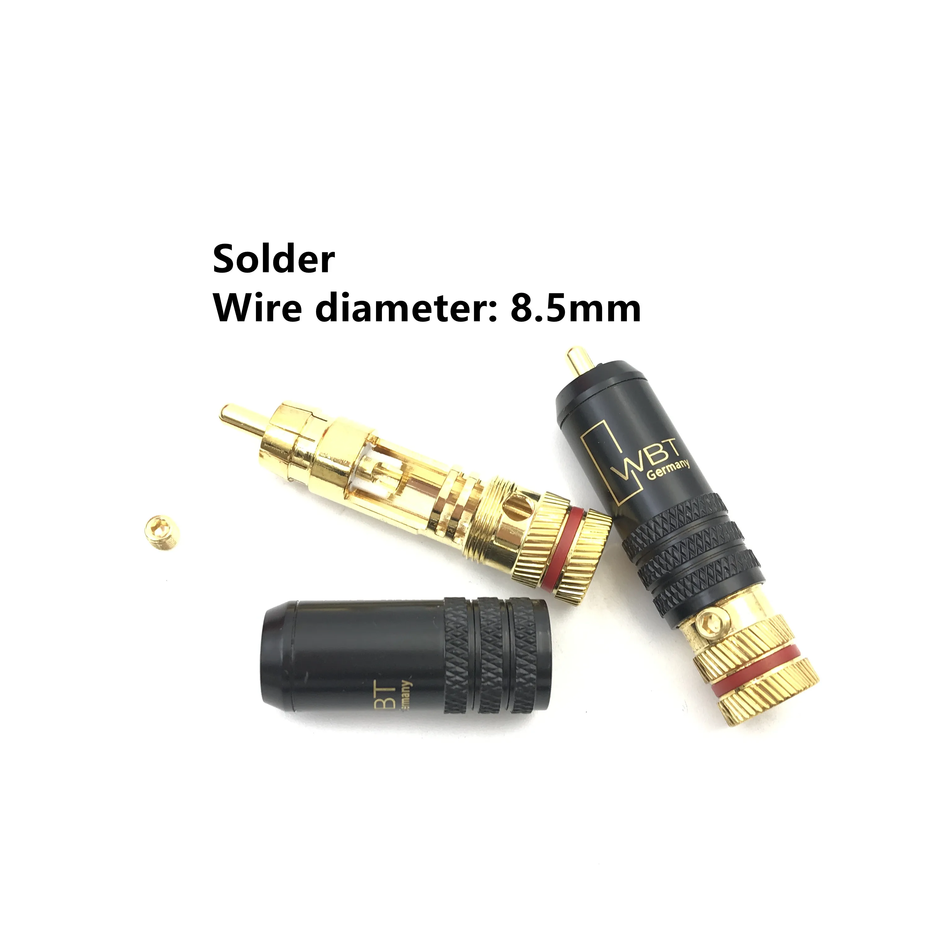 Connettore Rca, Testa Di Loto, Connettore Rca In Rame, Connettore Rca Maschio, Linea Di Segnale, Wbt 0144, Rca