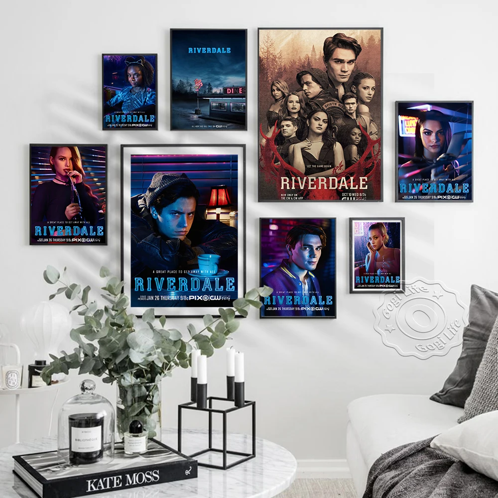 America Suspense Teleplay Riverdale Art Poster, Personaggio Stage Photo Vintage Canvas Painting Prints, Film Fans Collection