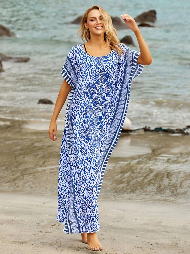 Beach Cover Up 2024 Pareo Sarong Bikini Cover Up Robe De Plage Vestidos Playa Costume Da Bagno Cover Up Costume Da Bagno Donna Maxi Dress