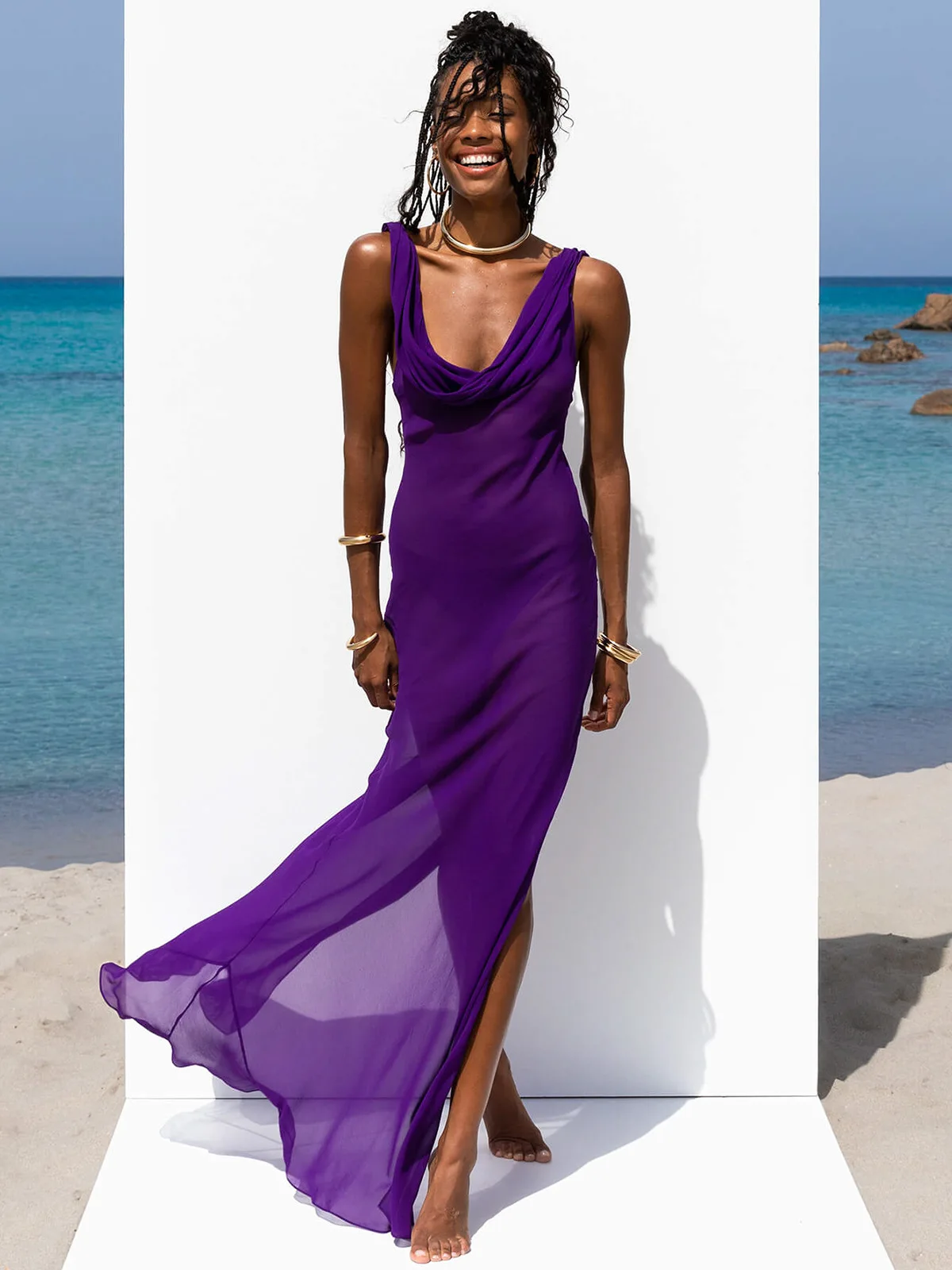 Copricostume Sexy See Through Women'S Dress 2023 Summer Sarong Sexy Beachwear Party Long Dress Micro Costume Da Bagno