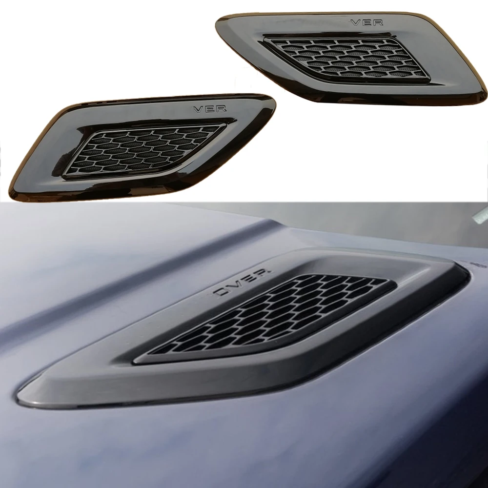 Per Range Rover Hood Grill Vent Slat Air Wing Cover Per Range Rover Sport 2014 2015 2016 2017 Hood Air Outlet Griglia Per Cofano
