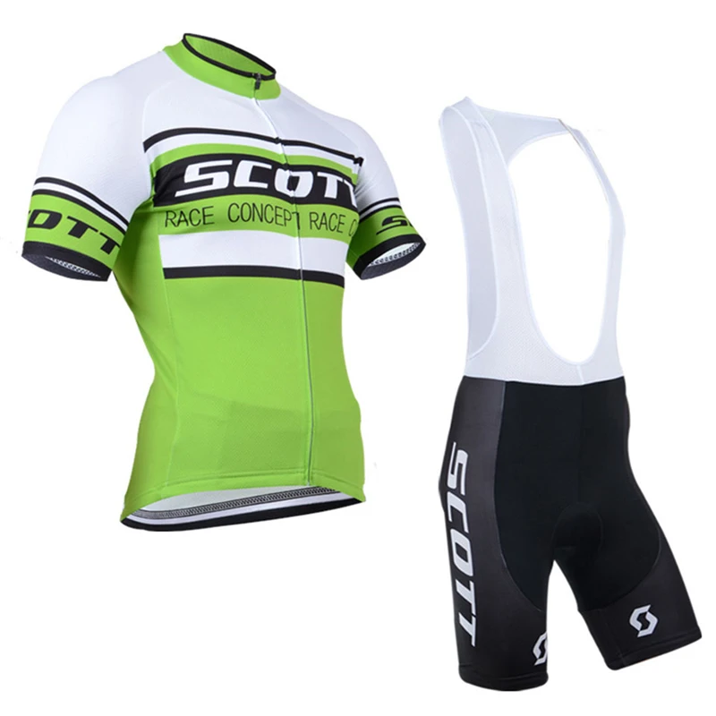 Scott Cycling Jersey Set 2024 Team Summer Bicycle Abbigliamento Da Ciclismo Abbigliamento Da Bici Mountain Sports Bike Cycling Suit Set Da Ciclismo