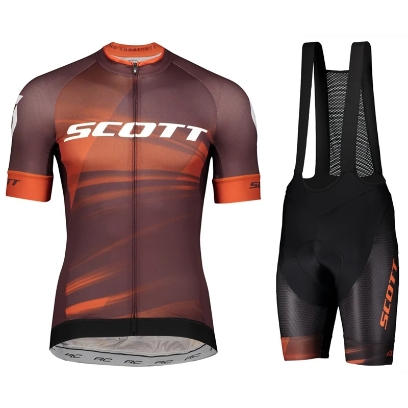 Scott Cycling Jersey Set 2024 Team Summer Bicycle Abbigliamento Da Ciclismo Abbigliamento Da Bici Mountain Sports Bike Cycling Suit Set Da Ciclismo