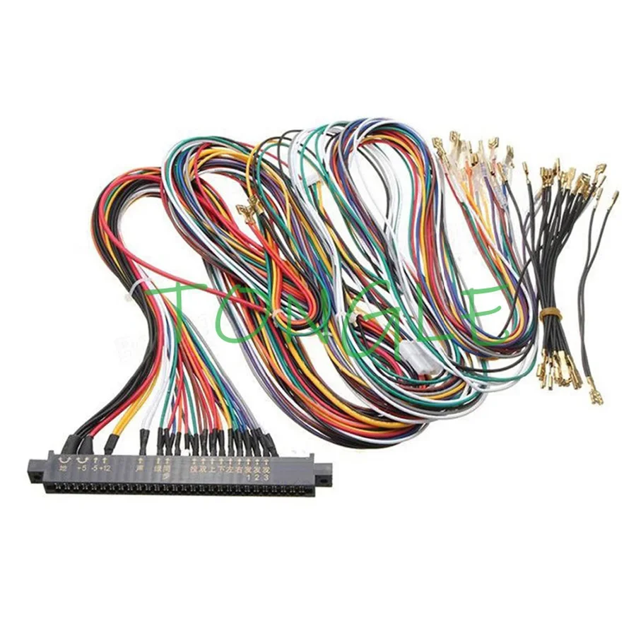 Jamma Wire Harness 28 Pin Jamma Loom 40Cm/140Cm Lunghezza Joystick Pulsante Connettore Per Arcade Cabinet Accessori Giochi 60 In 1