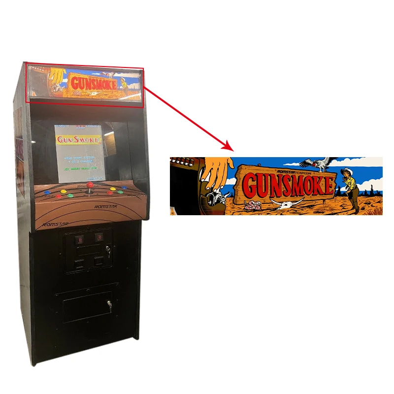 Arcade Cabinet Artwork Title Sticker Arcade Marquee Arcade Machine Art 66Cm * 20Cm