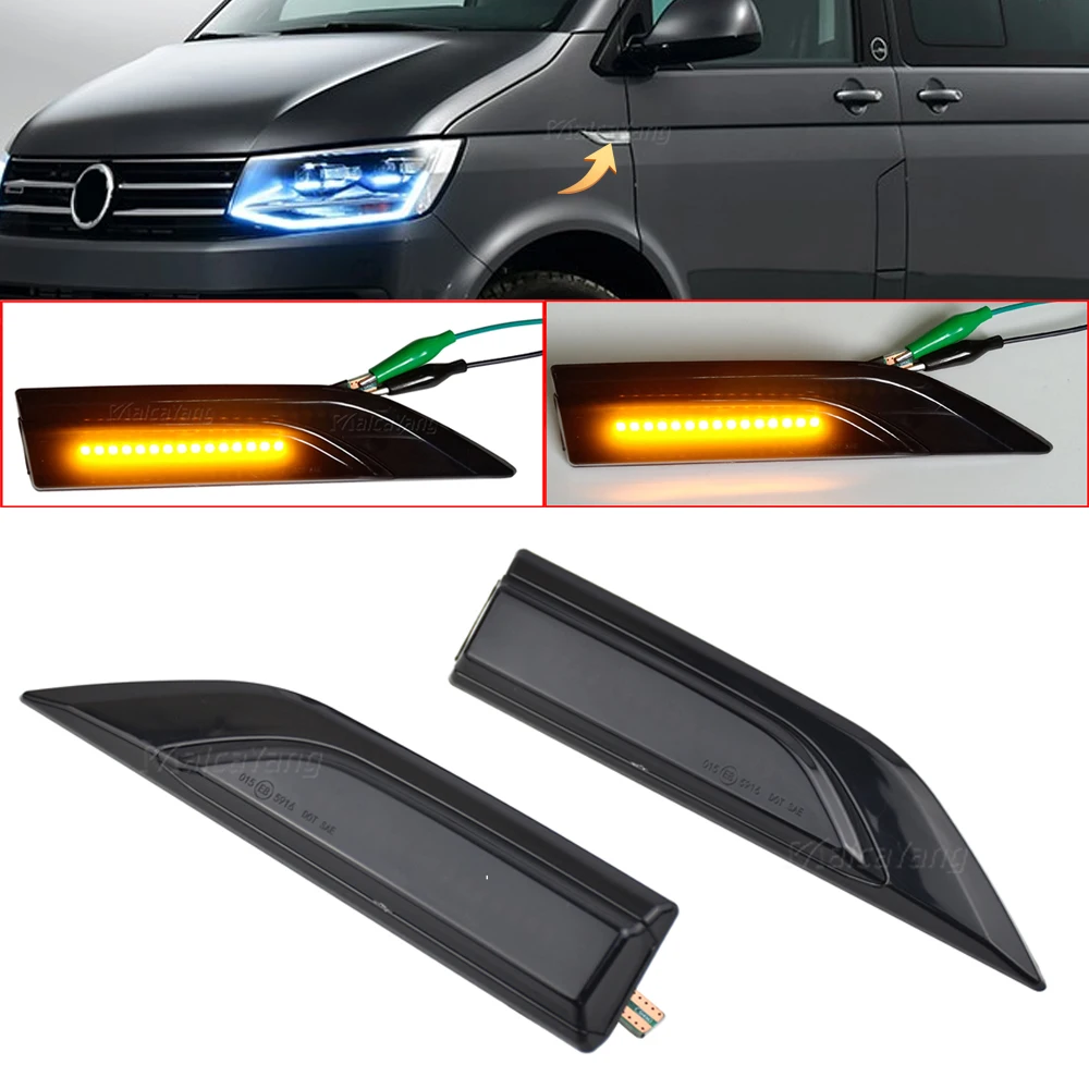 Ad Alte Prestazioni Per Vw Transporter T6 Caddy Dynamic Sequential Led Side Marker Indicatore Di Direzione Ripetitore