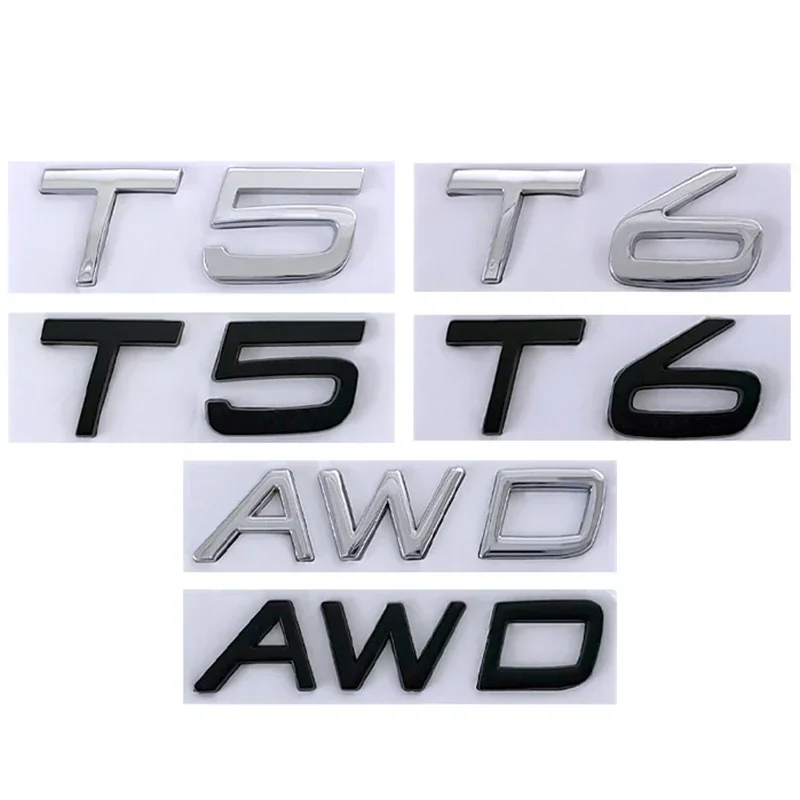 Lettere In Metallo 3D Per Adesivi Per Auto Volvo 850 Xc60 Xc90 S60 C30 S40 S80 V40 V60 T5 T6 Awd Emblema Volvo Trunk Lettere Accessori