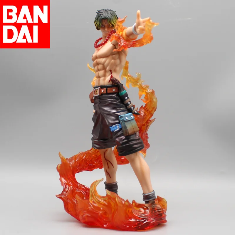 24.5Cm Gk One Piece Portgas D Ace Anime Giapponese One Piece Character Pvc Tide Play Model Ornaments Game Action Set Model Toys