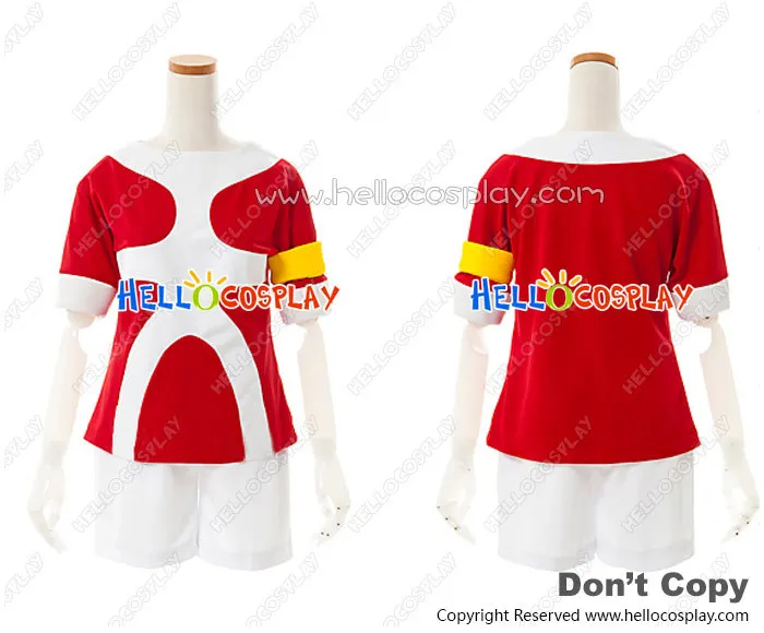 Inazuma (Go 2 Cosplay Tenma Matsukaze Costume Uniforme Rossa H008