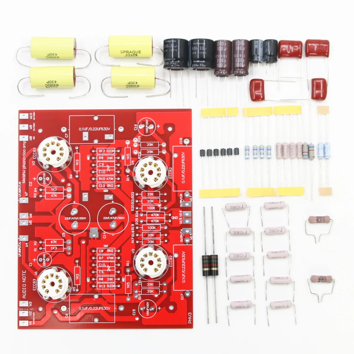 A37 Riferimento Audionote 300B Ecc83 + Ecc82 Tubo A Vuoto Mm Kit Scheda Amplificatore Phono E Pcb