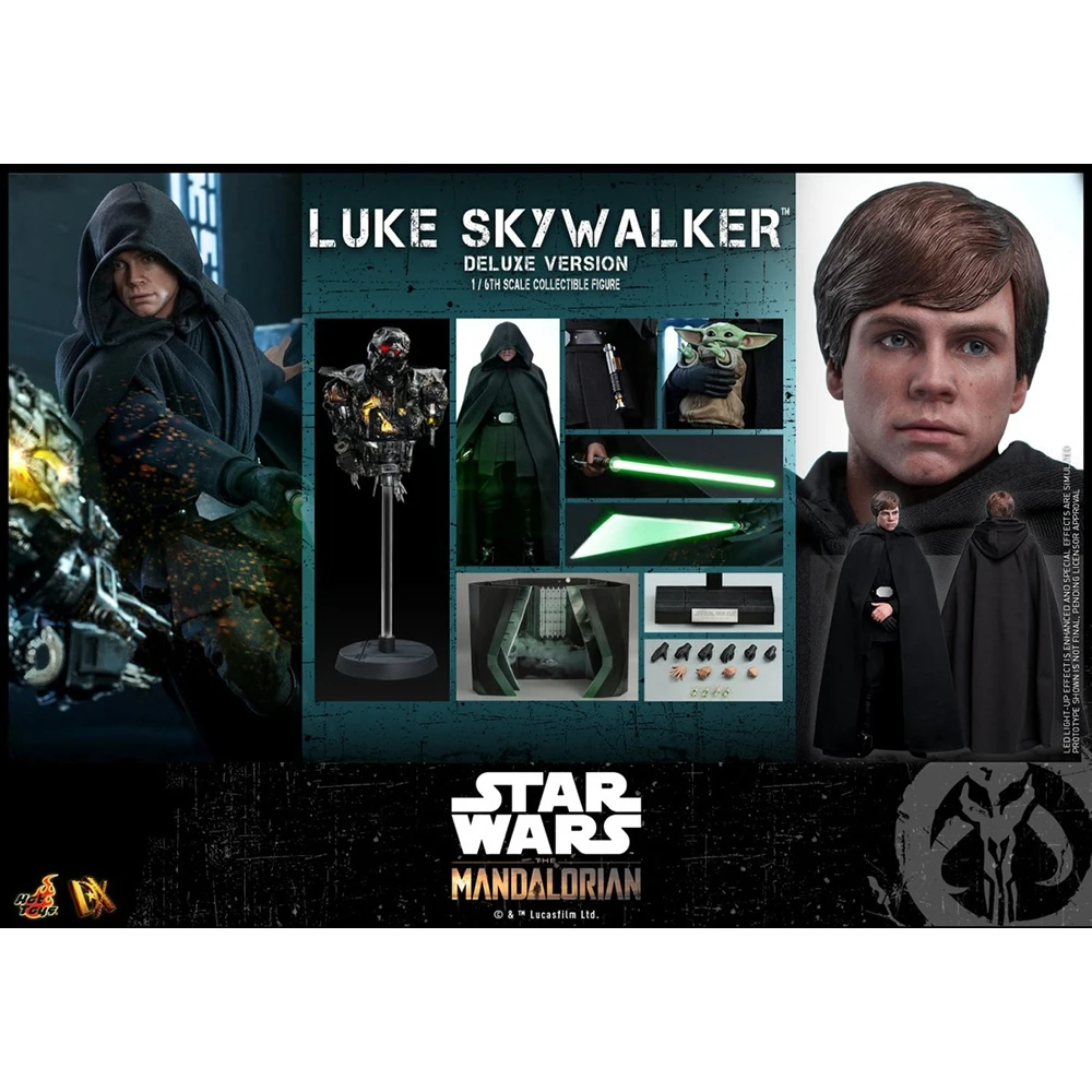 Hottoys 1/6 Dx22 Dx23 Luke Skywalker Versione Deluxe Con Baby Yoda Star Wars Mandalorian Action Giocattoli Da Collezione