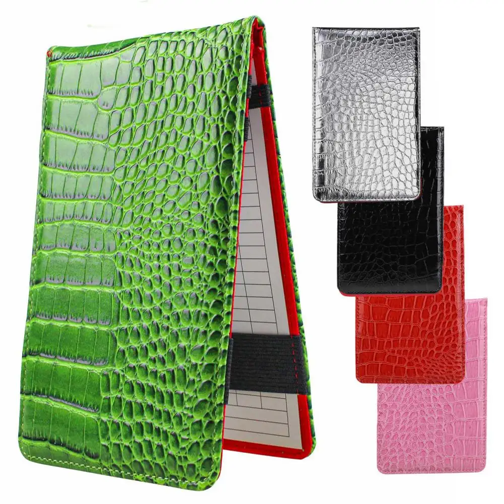 Golf Scorecard Holder Pu Leather Yardage Book Golf Score Wallet Golf Score Card Pocketbook Golf Gift Accessories