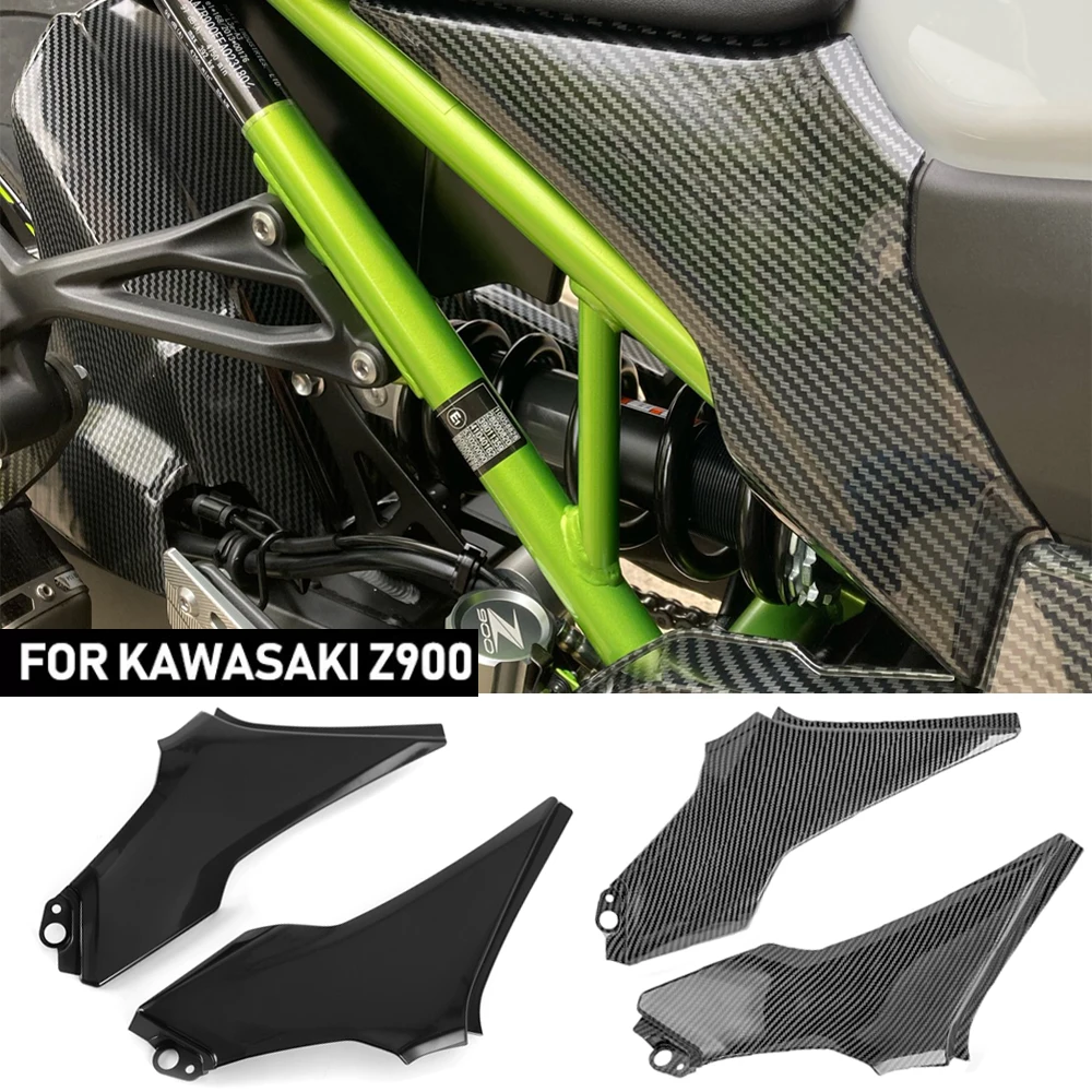 Motorcycle Carbon Seat Frame Side Cover Fairing Bench Cowl Panel For Kawasaki Z900 2017 2018 2019 2020 2021 Z 900 Accessories