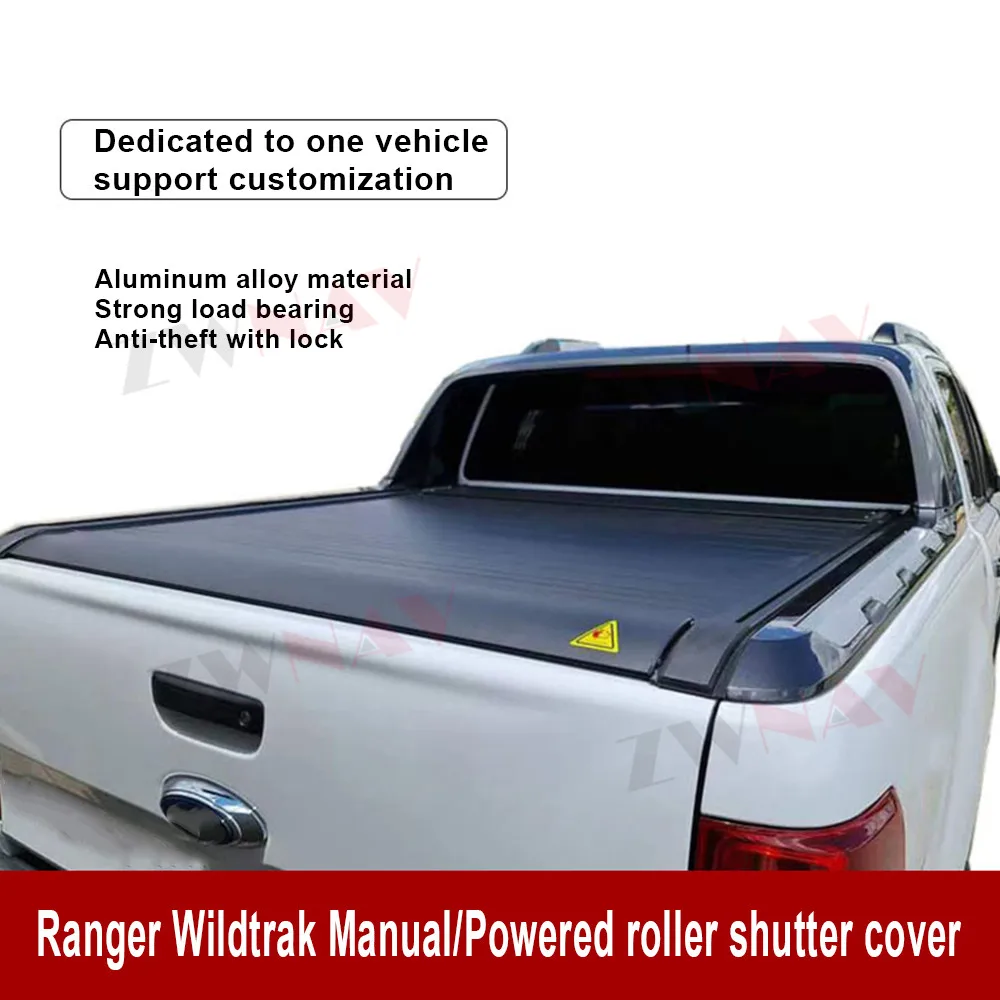 Coperchi Del Bagagliaio Dell'Auto Per Ford Ranger Wildtrak 2023 Pickup Bed Tonneau Cover Retrattile Roller Shutter Tail Box Coverelectric Manual