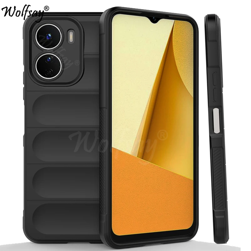 Custodia Antiurto Per Telefono Per Custodia Vivo Y16 Paraurti Custodia Completa In Silicone Antiurto Per Custodia Vivo Y16 Per Vivo Y16 Y35 Y22S Y77 V