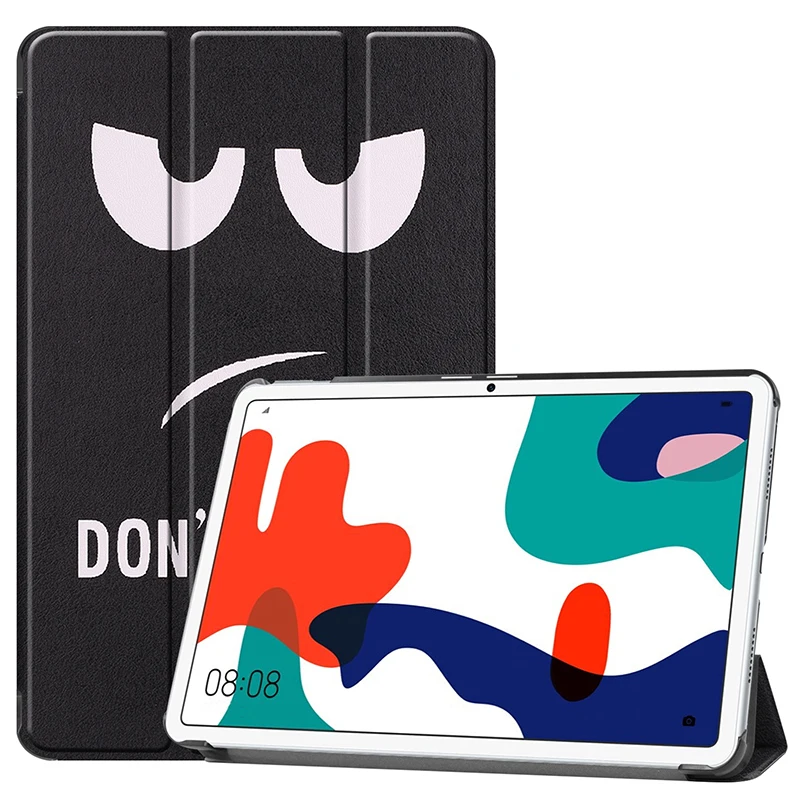 Custodia In Pelle Pu Panited Per Huawei Matepad 10.4 Smart Cover Con Auto Sleep Wake Up 2022 2020 + Pen