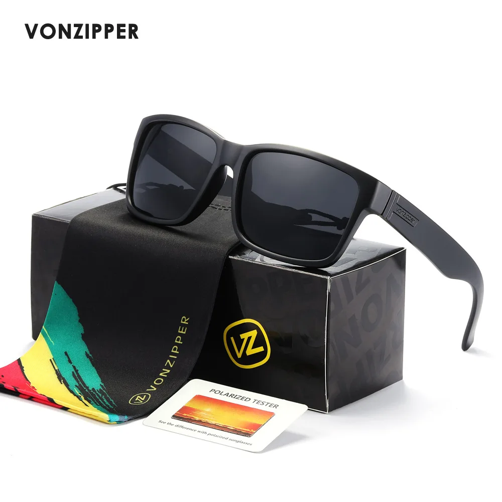 Vz Vonzipper Occhiali Da Sole Di Marca Di Fascia Alta Quadrati Originali Polarizzati Occhiali Sportivi Da Uomo All'Aperto Occhiali Da Pesca Uv400 9 Co