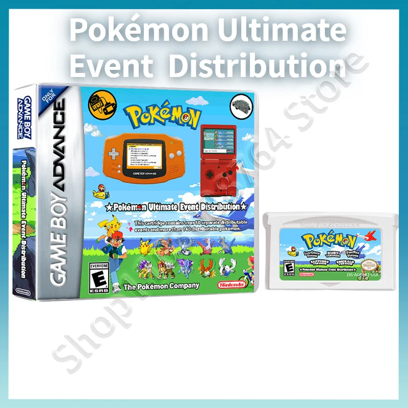 Gba Game Card Pokemon Ultimate Event Distribution With Box Collection Gifts Toys