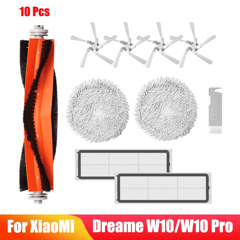 Per Xiaomi Dreame Bot W10/W10 Pro Accessori Robot Aspirapolvere Filtro Mop Panno Spazzola Laterale Principale W10 Parti Di Ricambio