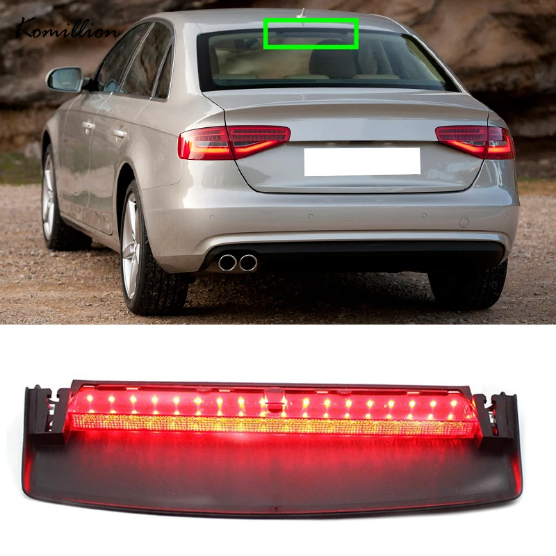 Car Rear Led 3Rd Brake Light Stop Red Signal Lamp Per Audi A4 Quattro S4 2009 2010 2011 2012 2013 2014 2015 Accessori Auto