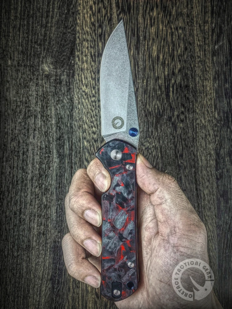 Coltello Cretace Hellboy Lama Pieghevole Coltello Da Tasca In Fibra Di Carbonio Edc Autodifesa Bushcraft Sopravvivenza Combattimento Chris Reeve Colte
