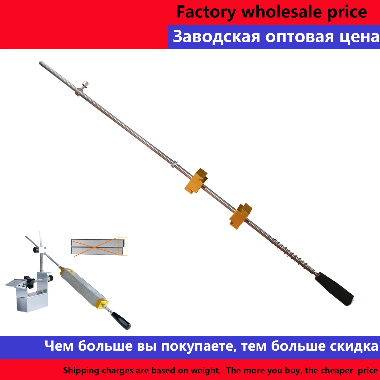 6Mm Whetstone Holder Clip Jig Suit Per Edge Pro Ruixin Pro Affilacoltelli Kme Affilacoltelli
