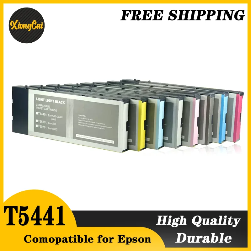 8 Colori/Set T5441-T5448 T5441 Cartuccia Di Inchiostro Compatibile Riempito Con Inchiostro Per Epson Stylus Pro 4000 7600 9600 Stampante 220 Ml/Pz