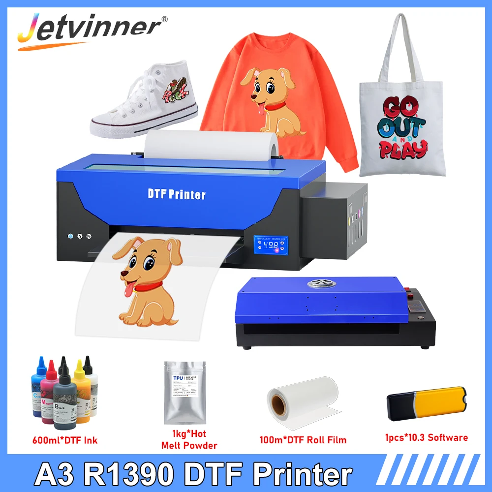 A3 Dtf Printer T Shirt Printing Machine Per Epson 1390 Dtf Transfer Printer Direct To Film Textile Dtf Printer Per La Stampa Di Tessuti