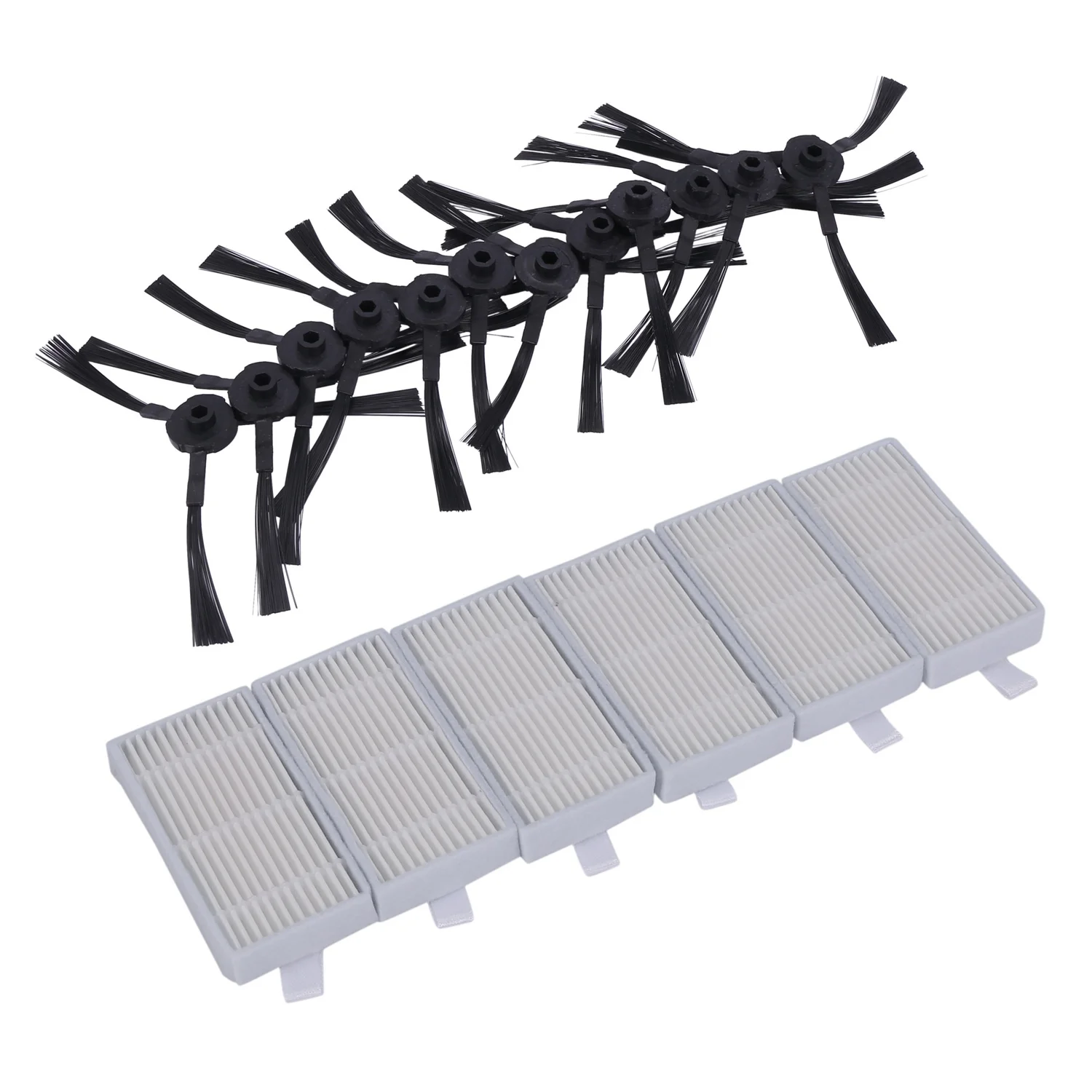 12X Spazzola Laterale 6X Kit Filtro Hepa Per Chuwi Ilife V5S V5 X5 Ilife V3S V3S Pro V3L V5S Pro V50 Robot Aspirapolvere Parti