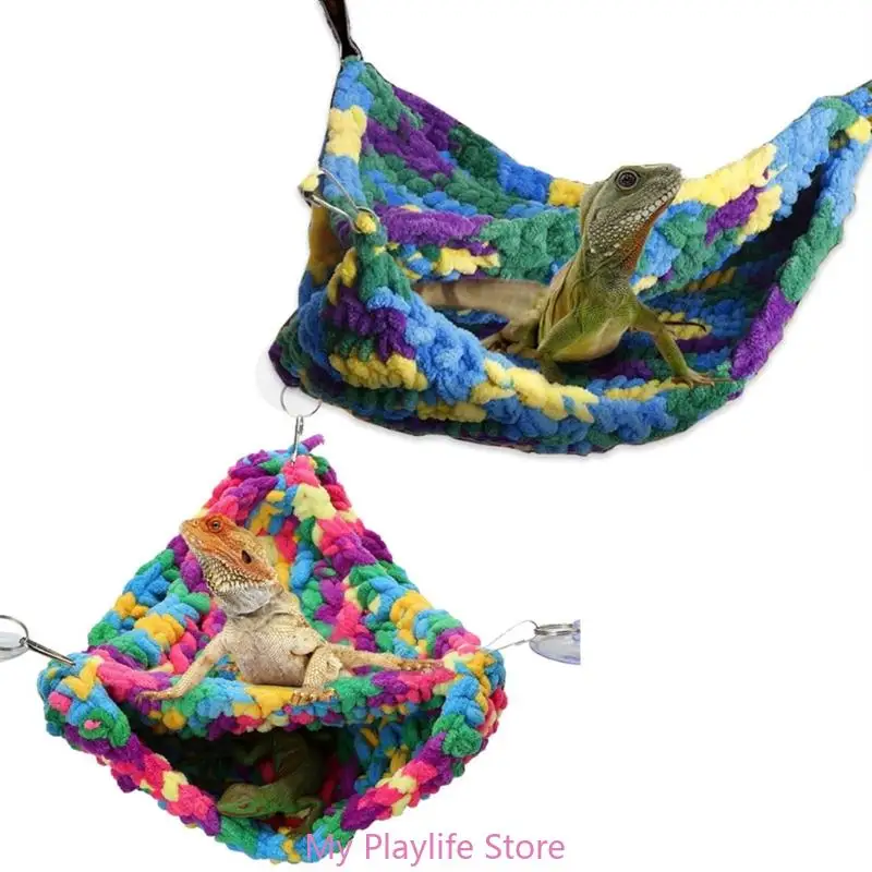 Amaca Sugar Gliders Bed Cage Small Animal Knitted Bed House Nest Hammock Soft Furry Bed Small Pet House