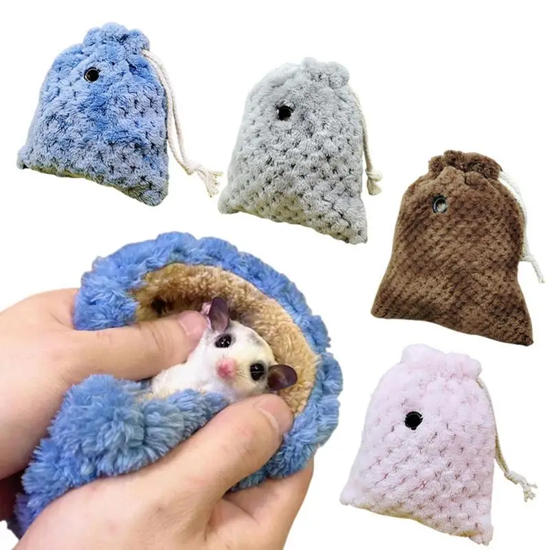 Mini Sugar Gliders Sleeping Pouch Hamster Bag Scoiattoli Marmosets Rat Carrier Criceto Cincillà Outing Bag Accessori