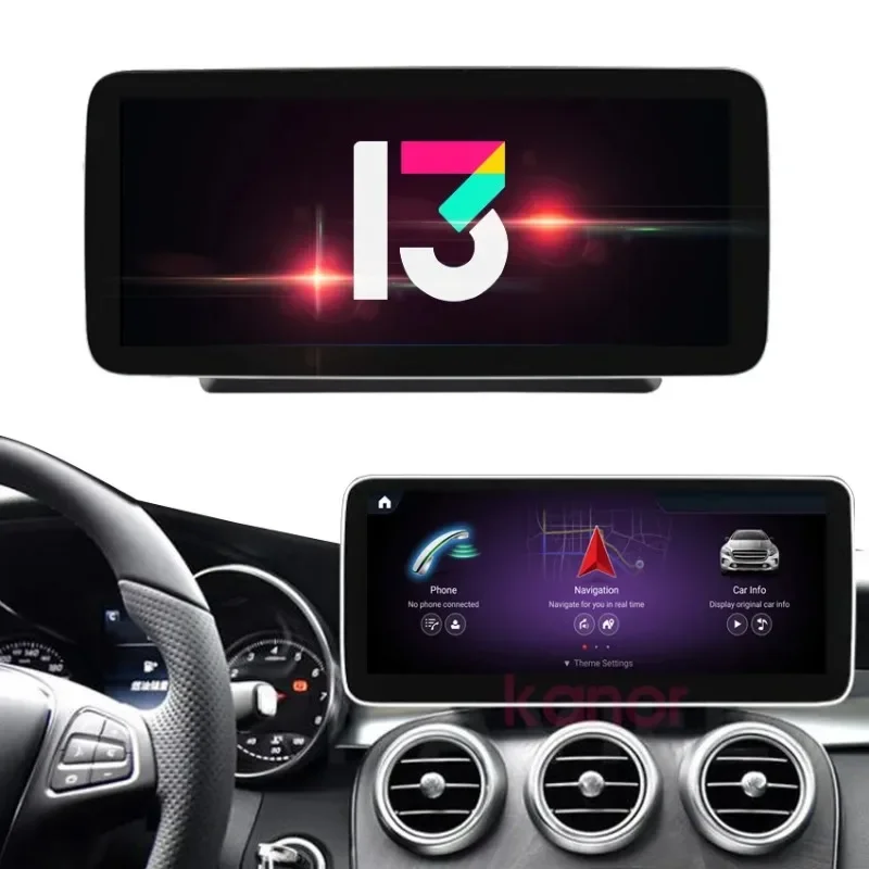 10.25 ''Touch Screen Android 13 Autoradio Multimediale Per Mercedes Benz Classe C/Glc W205 Glc300 X253 Glc43Amg Autoradio Audio