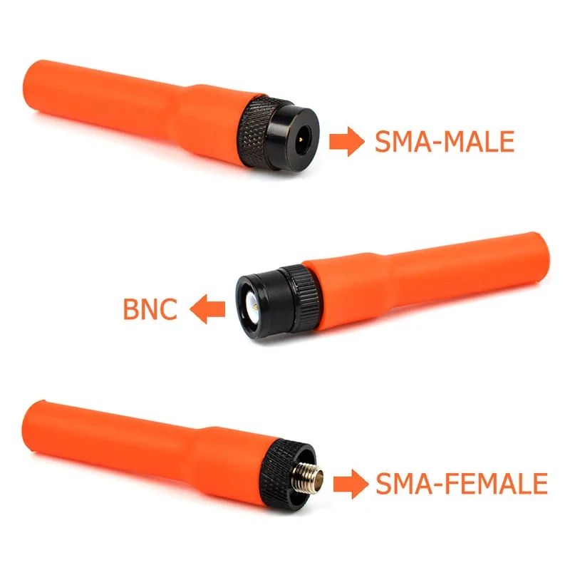 Arancione Sf-20 Sma Maschio/Sma Femmina/Bnc Vhf/Uhf Dual Band Sf20 Antenna Per Baofeng Kenwood Vertex Wilson Yaesu Tyt Hyt Radio