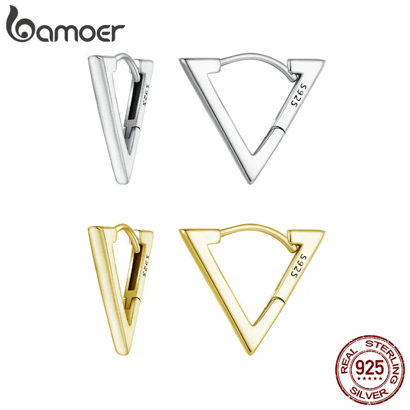 Bamoer 100% Orecchini A Triangolo In Argento Sterling 925 Orecchini A Cerchio Geometrici Orecchini Ipoallergenici Per Donne Ragazze Gioielleria Raffin