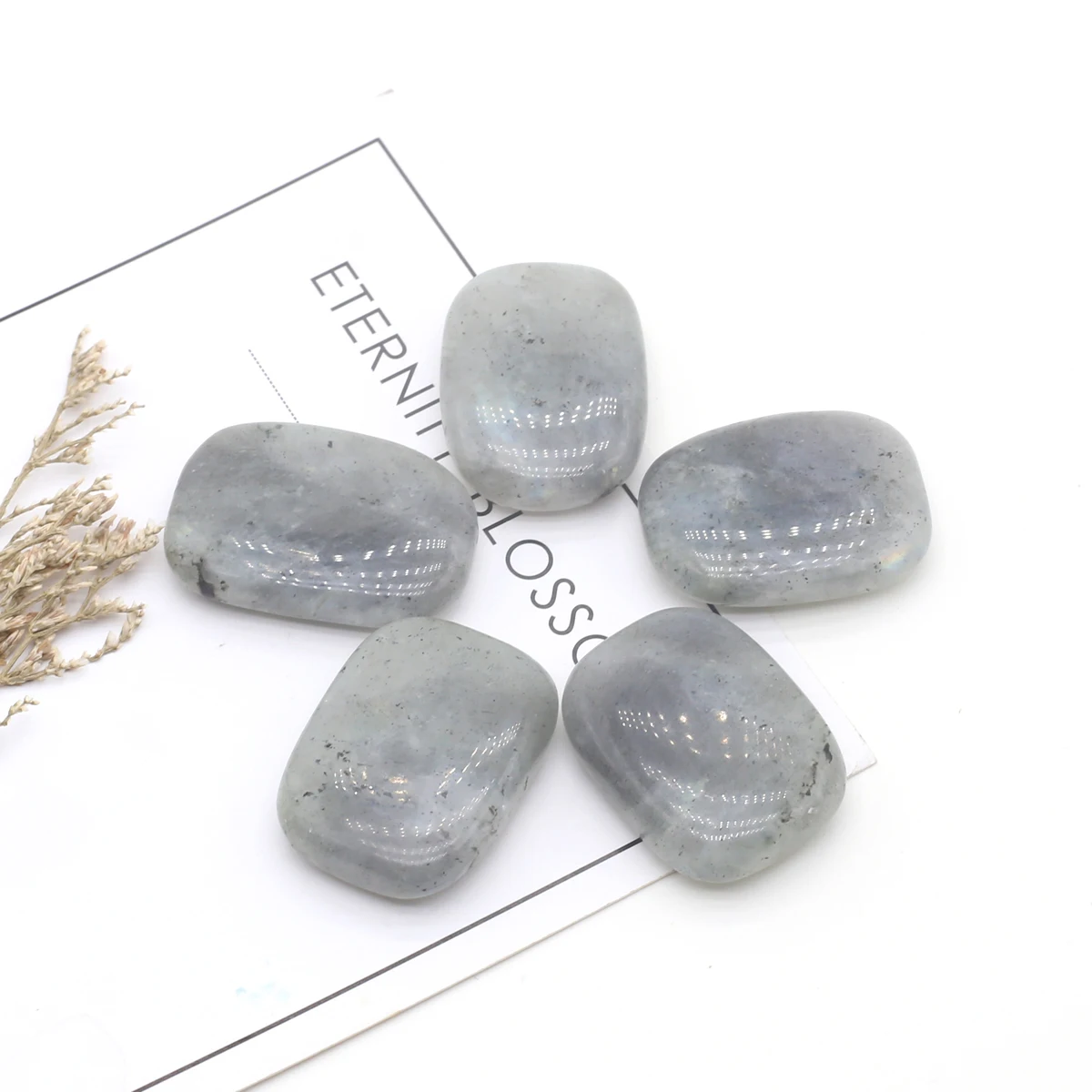 Flash Labradorite 5 Pcs Pietra Naturale Semi Preziosa Ovale Home Decor Chakra Therapy Reiki Gem Minerale Esemplare Ornamenti Artigianali