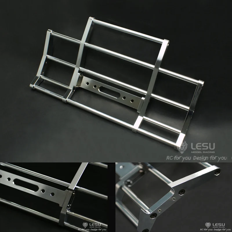 Paraurti Anteriore In Metallo Lesu Per Il 1/14 Tamiya King Hauler Globe Liner Grand Hauler Rc Tractor Truck Model Car